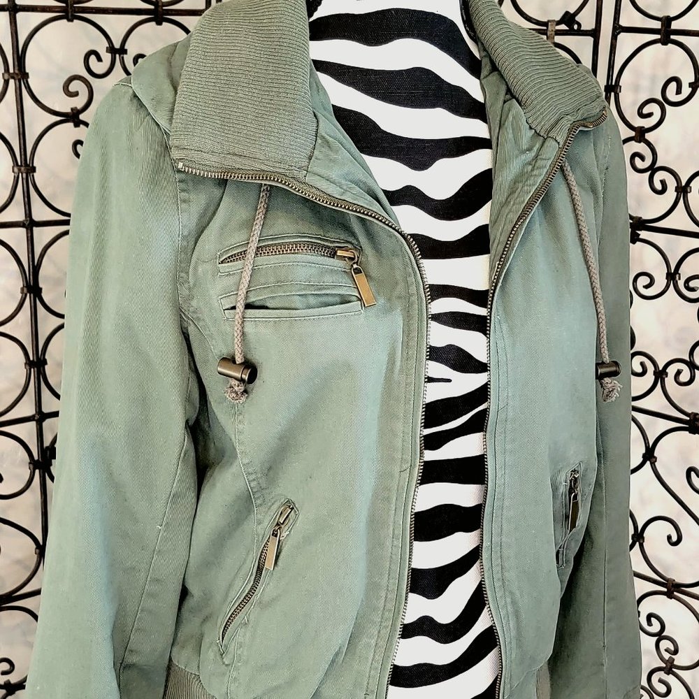 EUC Delia's Cotton Bomber Jacket